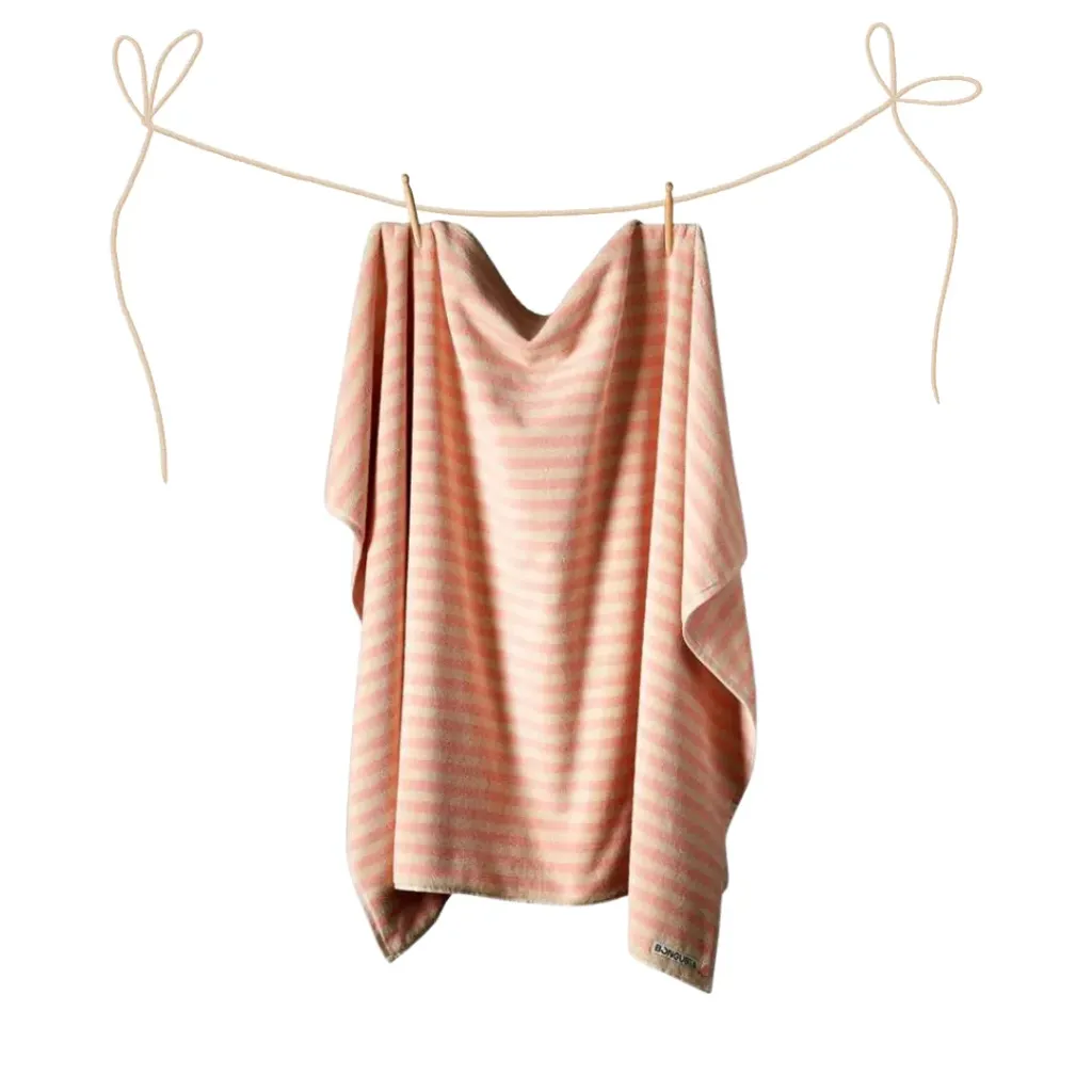 [H1006] Beach Towel Bongusta Naram Tropical Rose & Creme (100 x 150 cm)