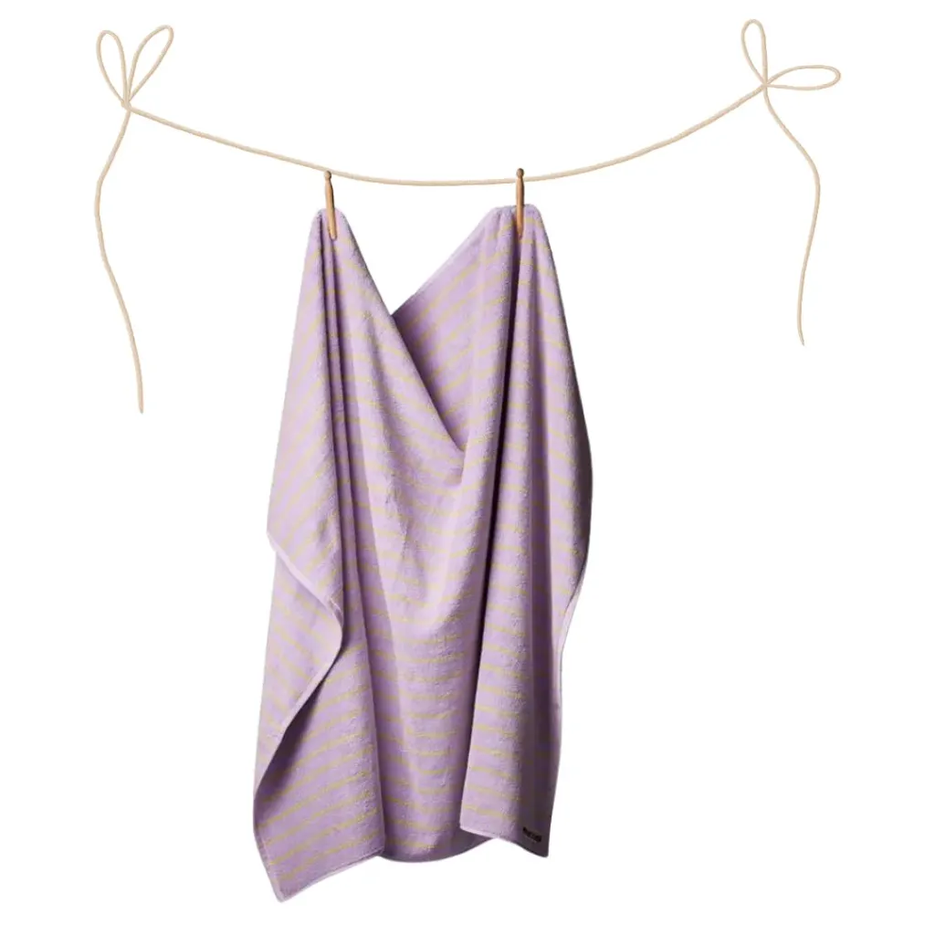 Strandlaken Bongusta Naram lilac & neon yellow (100 x 150 cm)