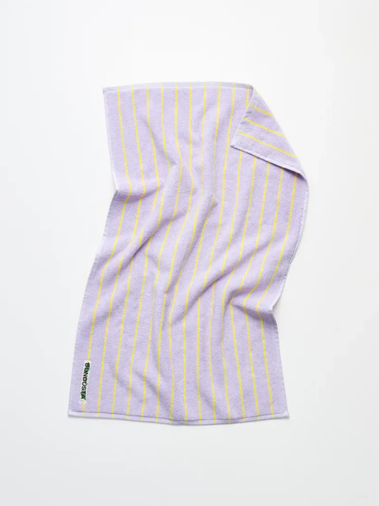 Strandlaken Bongusta Naram lilac & neon yellow (100 x 150 cm)