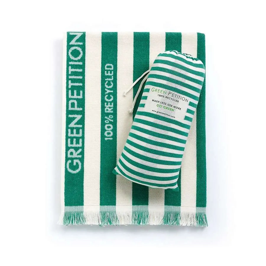 [H2003] Beach Towel Green Petition Delmor Lime (100 x180 cm)