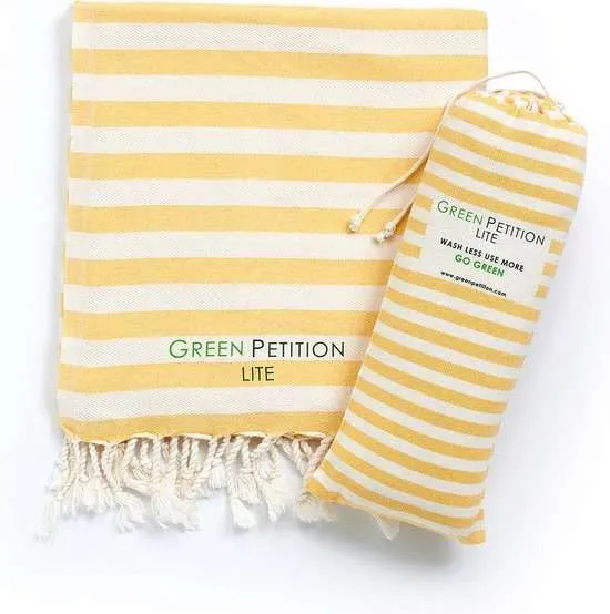 [H2101] Hamamdoek Green Petition Mare Ochre (90 x170 cm)