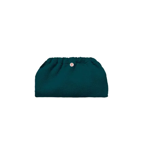 [I3006] Sorbet Island Crinkle Clutch bag Basil
