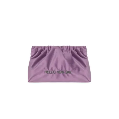 [I4003] Sorbet Island Velvet Clutch hello new day violet