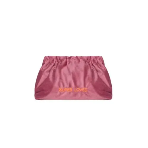 [I4004] Sorbet Island Velvet Clutch super loved old rose