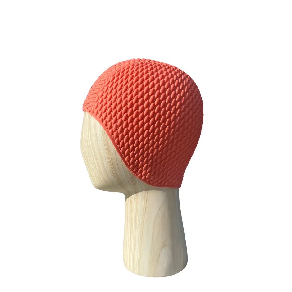 [S2001] Vintage swim cap uni coral
