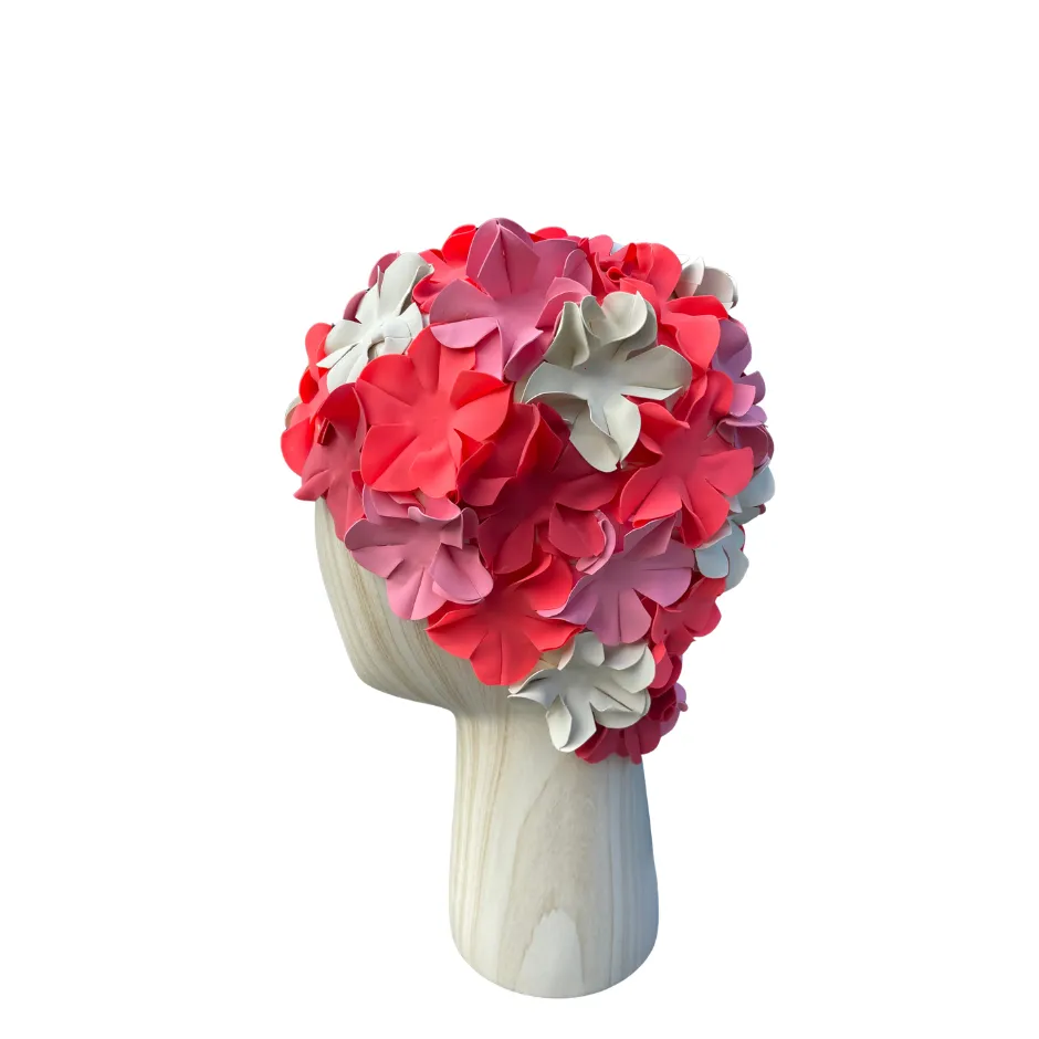 [S3004] Vintage badmuts multiflower roze tinten