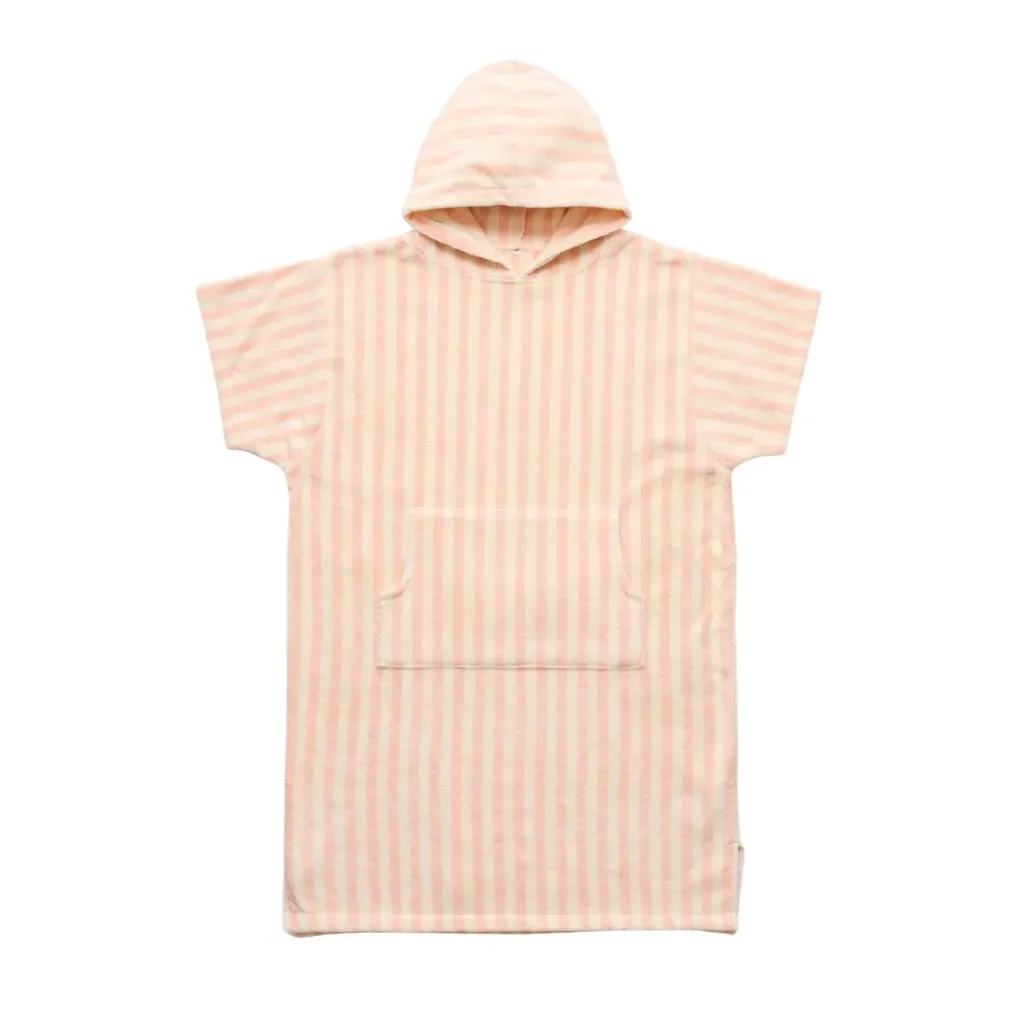 [X1305] Adult poncho Bongusta Naram tropical rose & cream