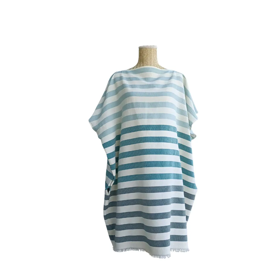 [X2004] Poncho aux Bains Français Sucre d'Orge